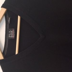 Jos. A. Bank XXL Black Merino Wool V Neck Sweater Vest